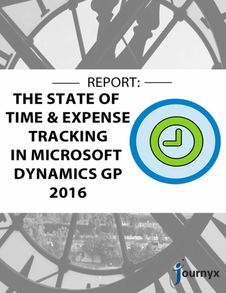 2016 State of Time and Expense Tracking in Microsoft Dynamics GP