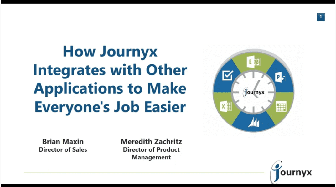 how journyx integrates with other applications to make everyones job easier graphic