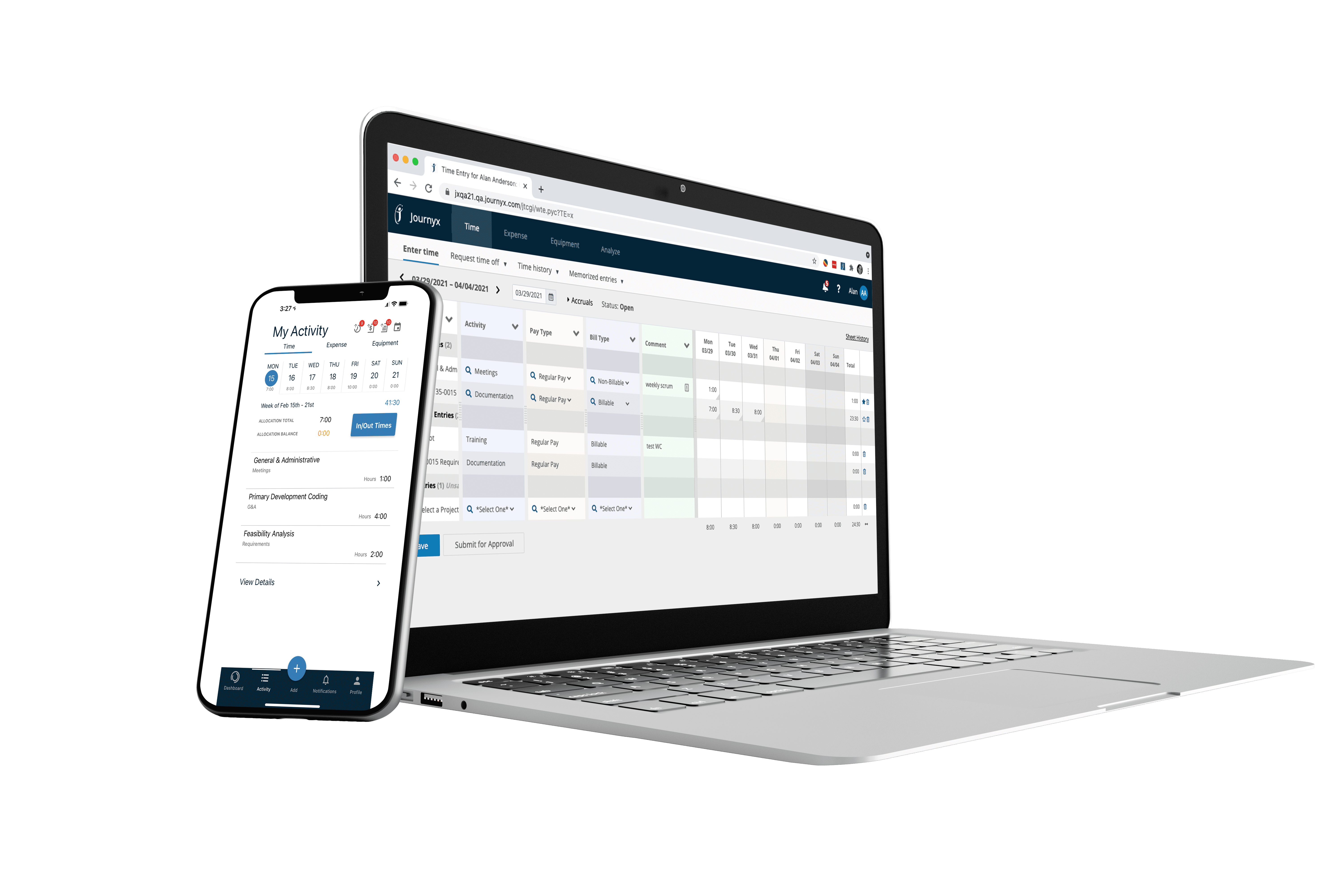 time tracking software journyx