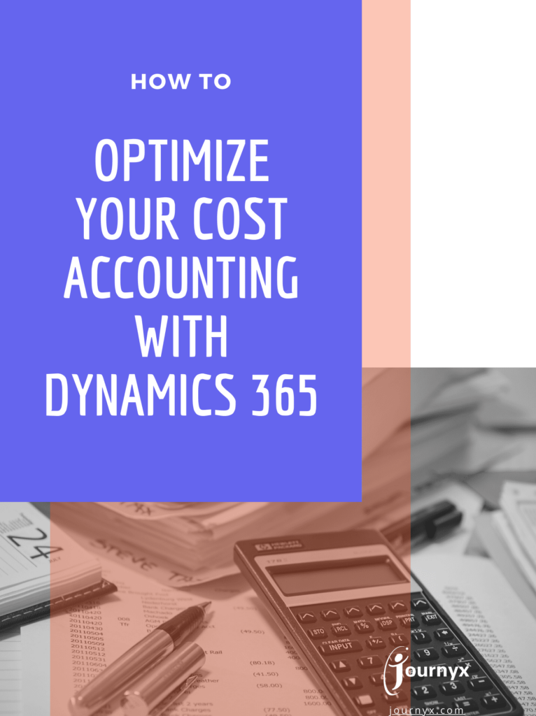 optimize cost accounting dynamics 365