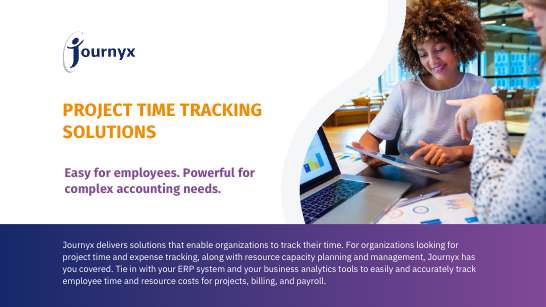 Header image for journyx Project Time Tracking datasheet