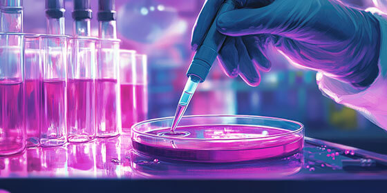 Laboratory depicting life sciences